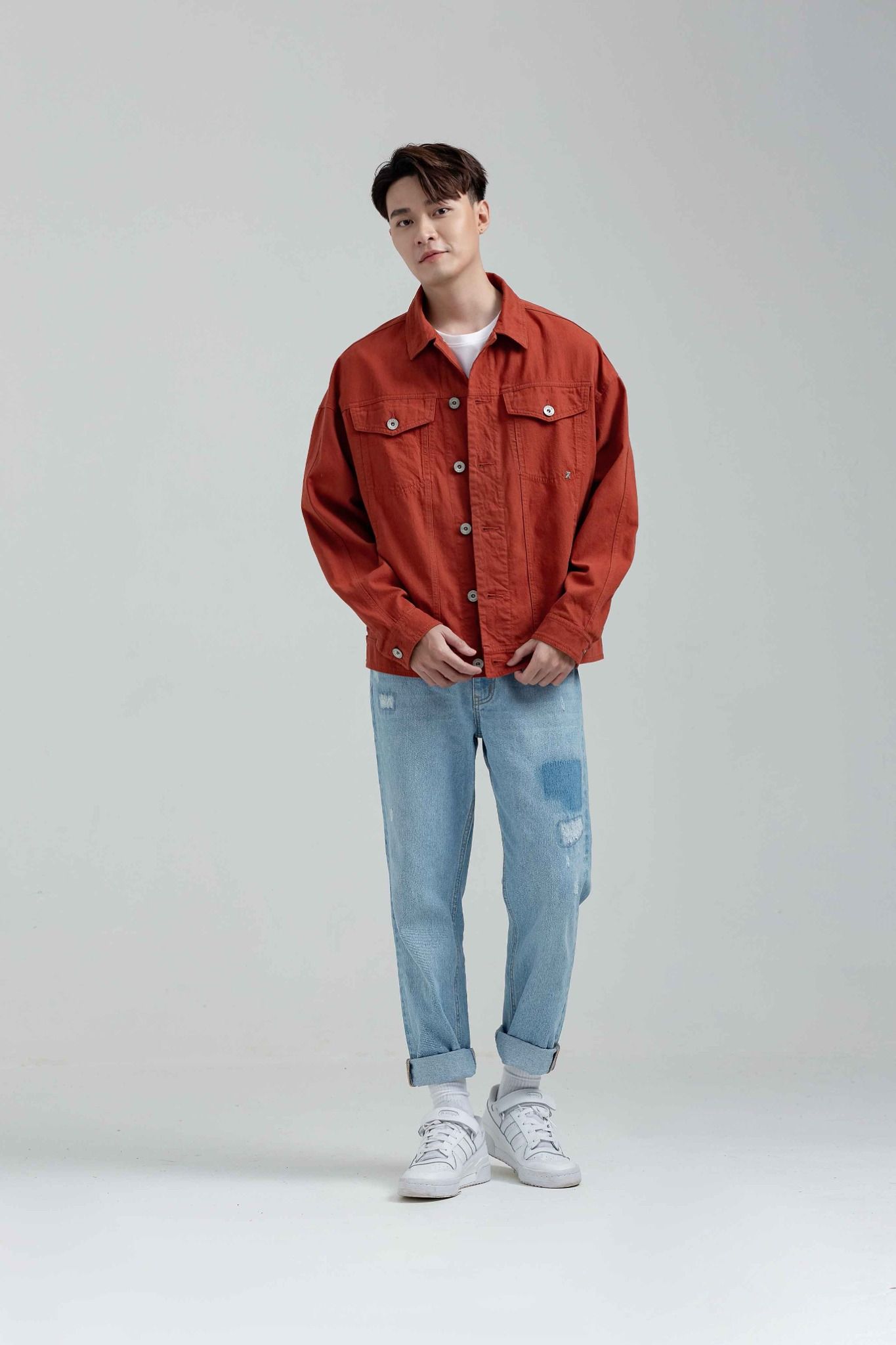 Áo Khoác Oversize Kaki Xớ Chéo Diễu Nẹp MOF 1004 -