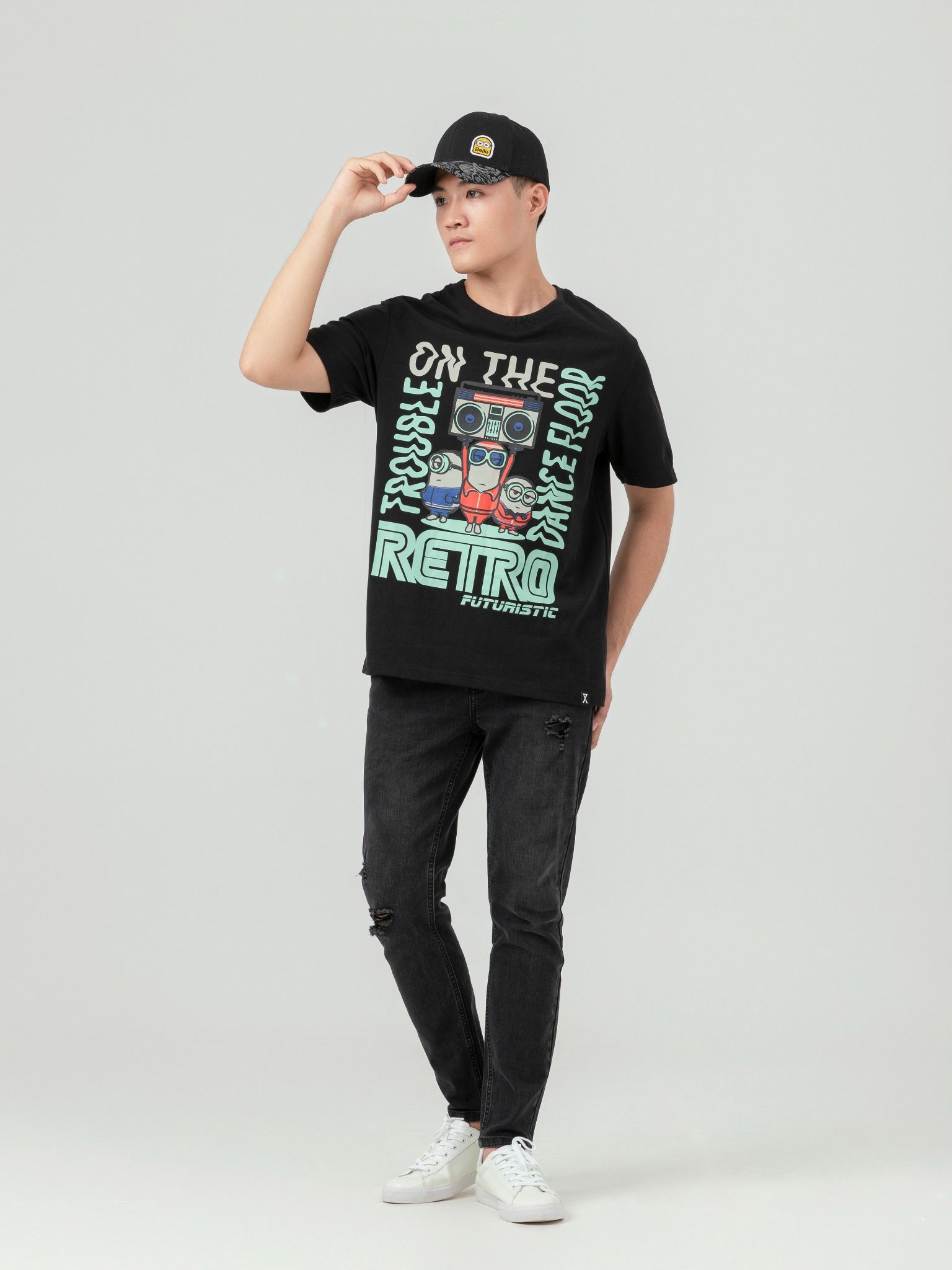 Áo Thun Nam In Graphic Minions Retro MTS 1155 -