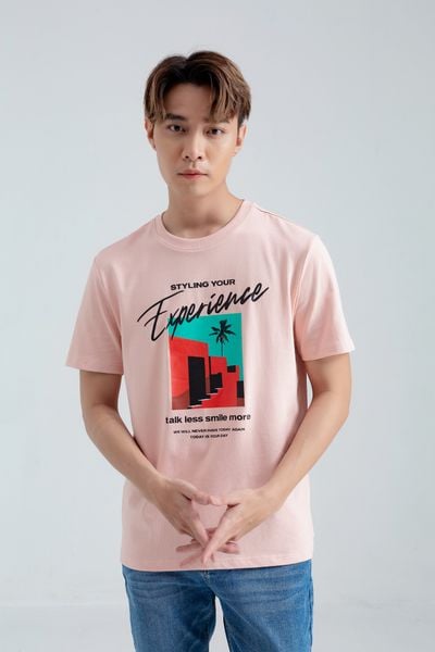 Áo Thun Nam Regular Fit In Typo Slogan Graphic Chill MTS 1160