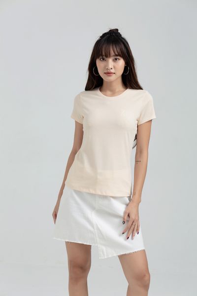 Áo Thun Slim Fit Cổ Tròn In Logo X WTS 2175
