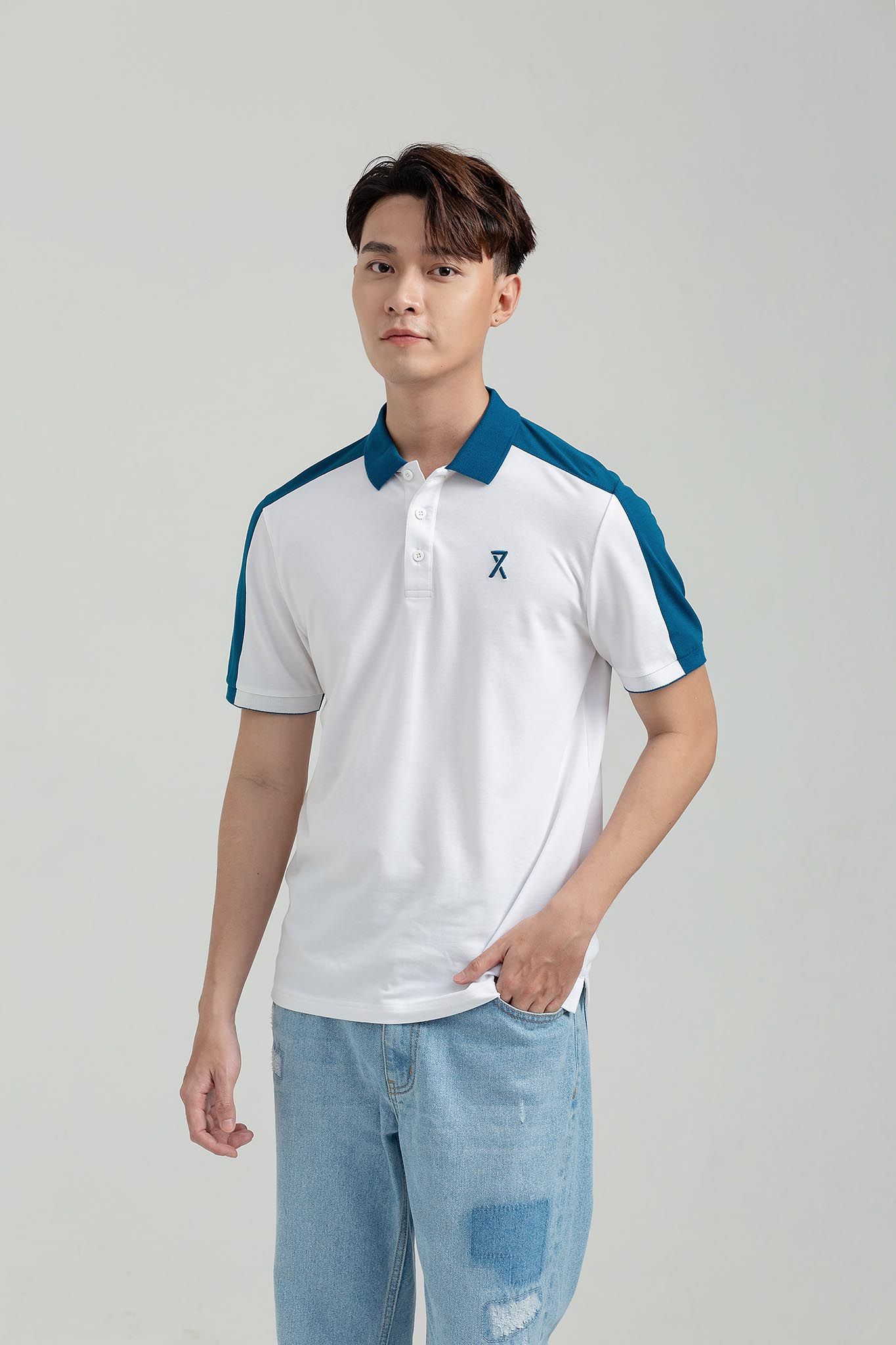 Áo Polo Nam Regular Fit Rã Vai Phối Màu MPO 1018 -