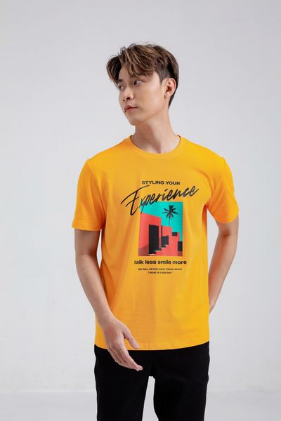 Áo Thun Nam Regular Fit In Typo Slogan Graphic Chill MTS 1160