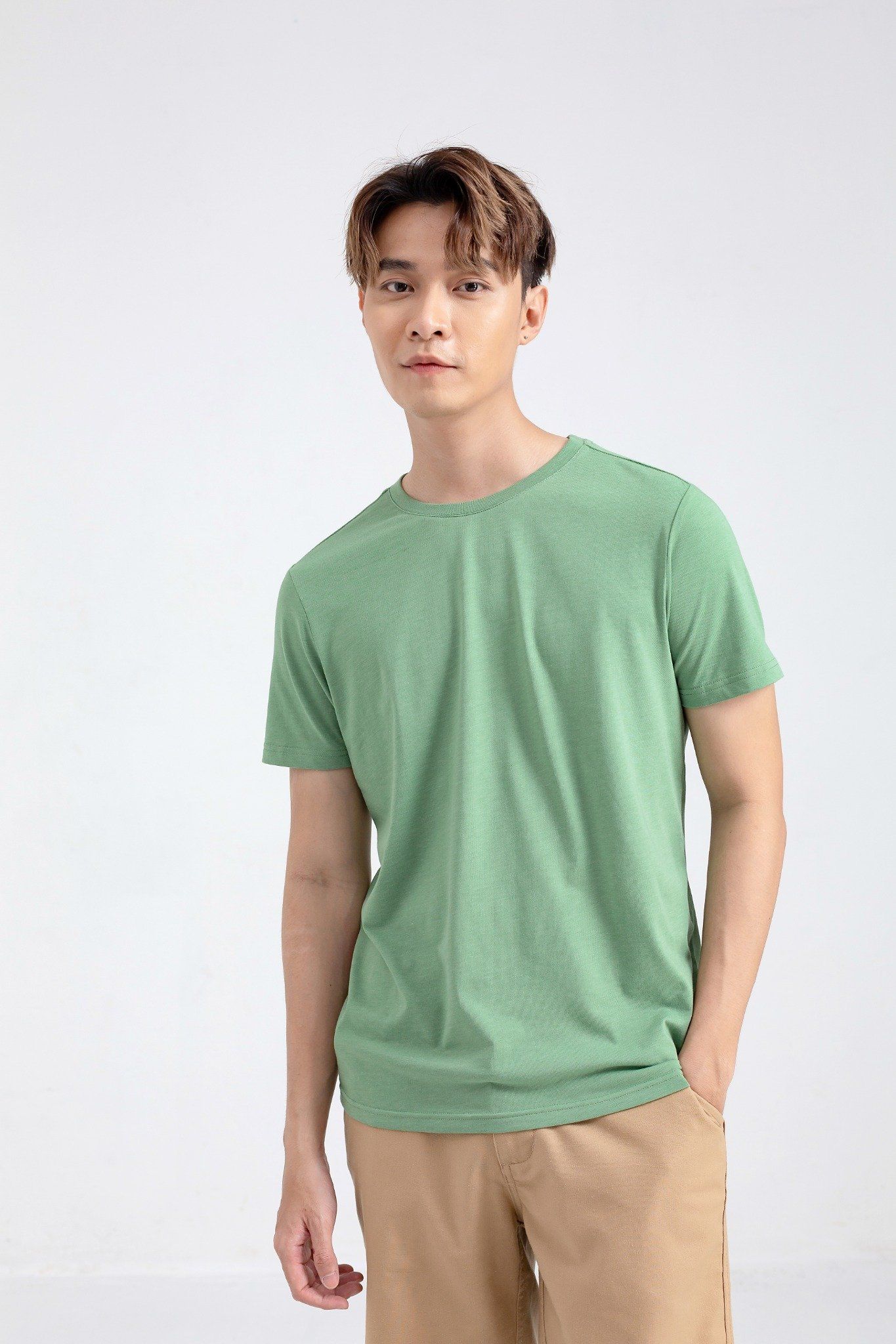 Áo Thun Nam Slim Fit Basic Cổ Tròn MTS 1132 -