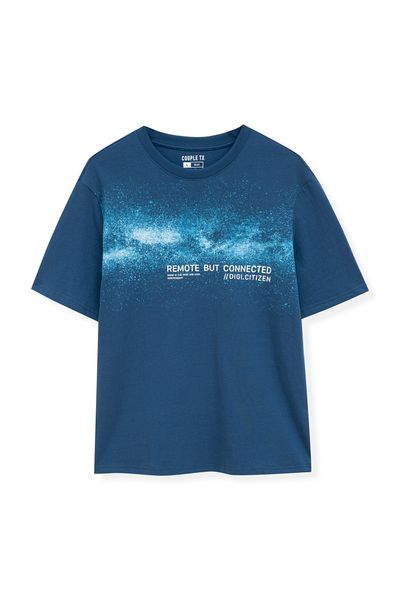 Áo Thun Nam Relax Fit In Tram Galaxy Night MTS 1186
