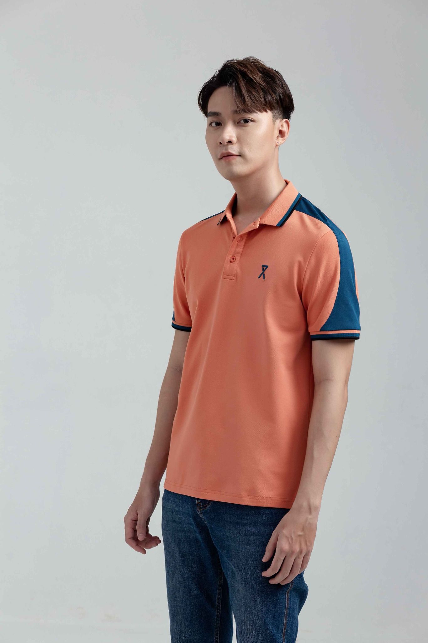 Áo Polo Regular Fit Rã Vai Phối Màu MPO 1019 -