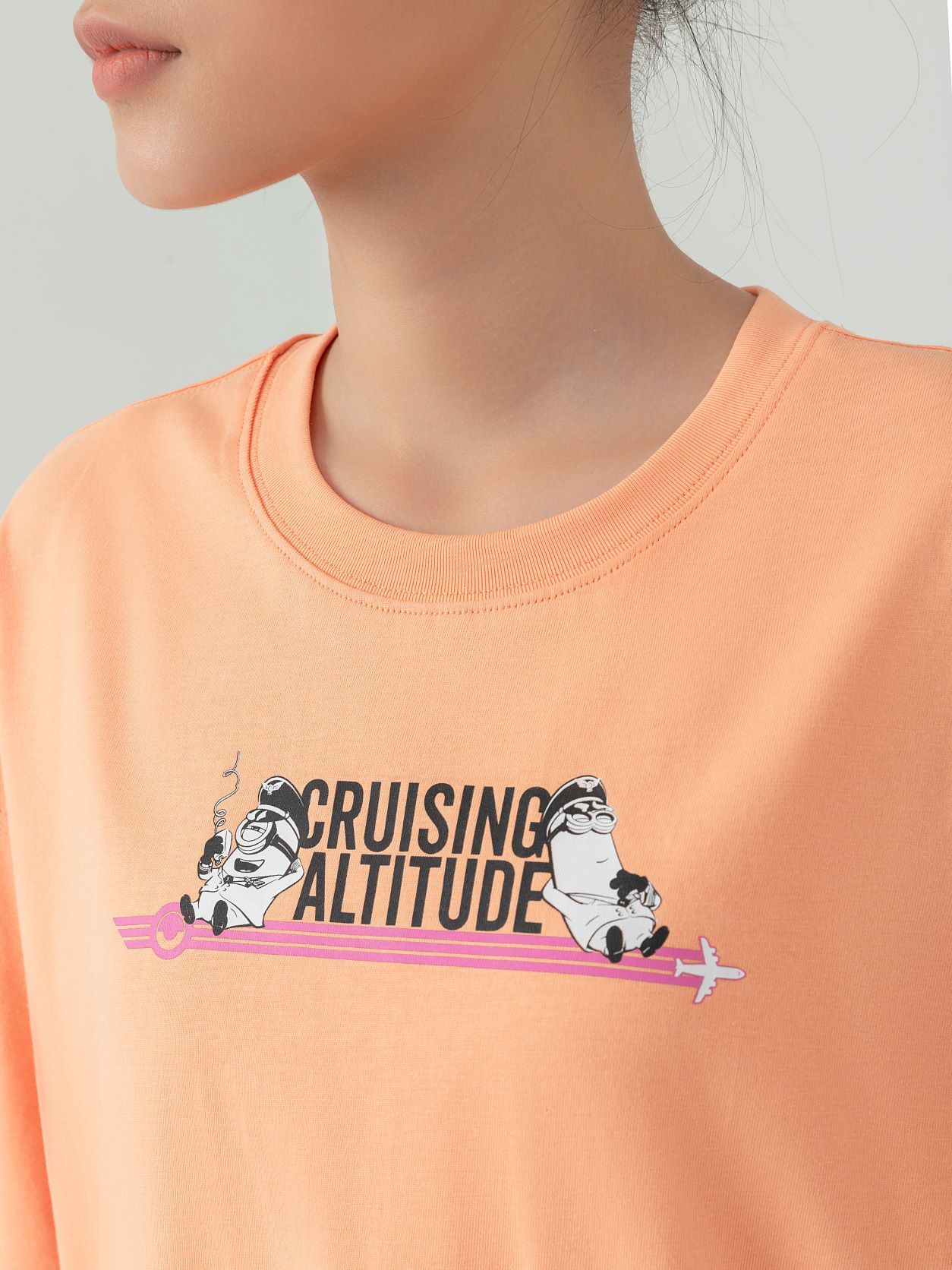 Áo Thun Nữ Minions In Cruising Altitude WTS 2137 -