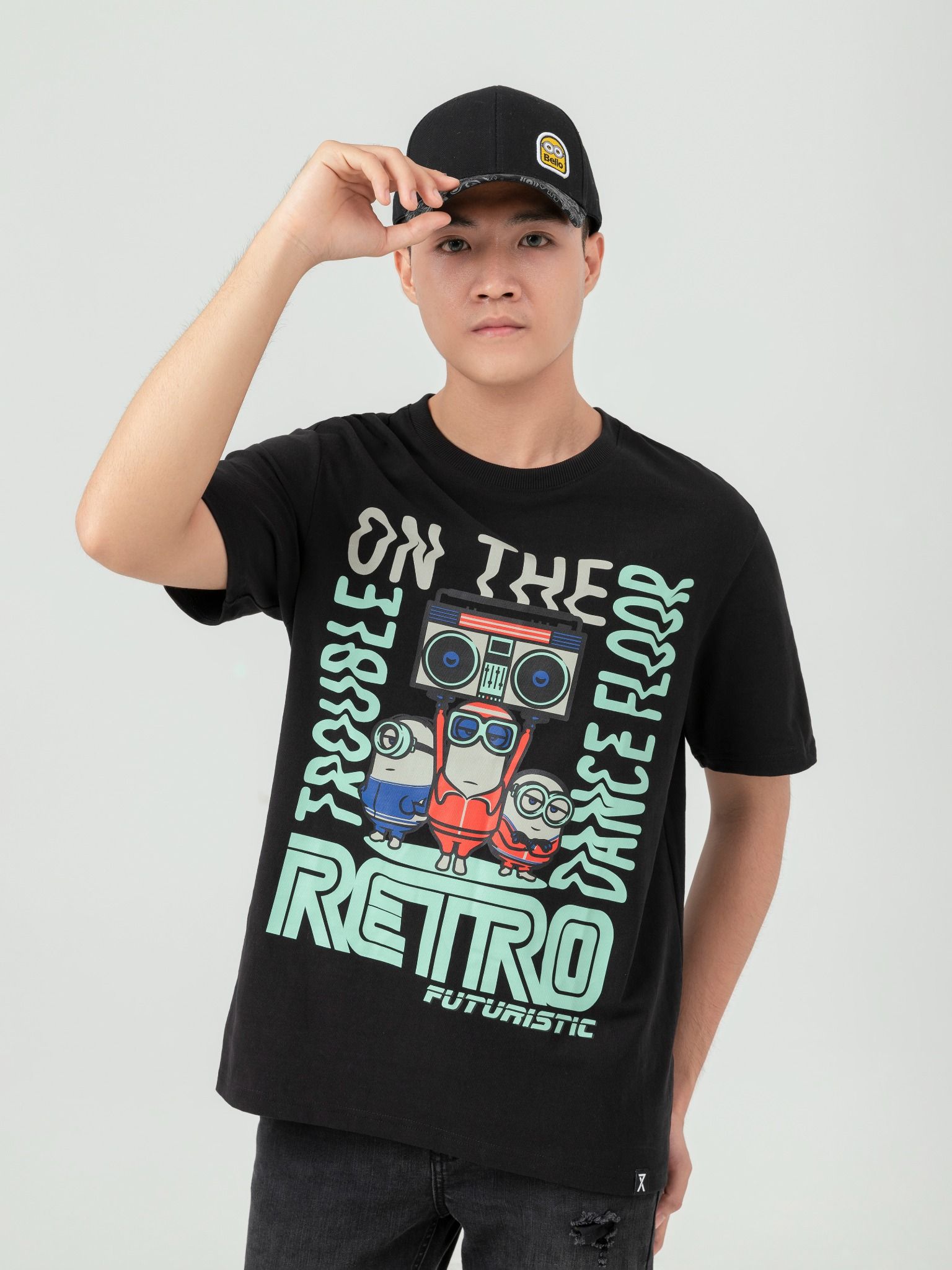 Áo Thun Nam In Graphic Minions Retro MTS 1155 -