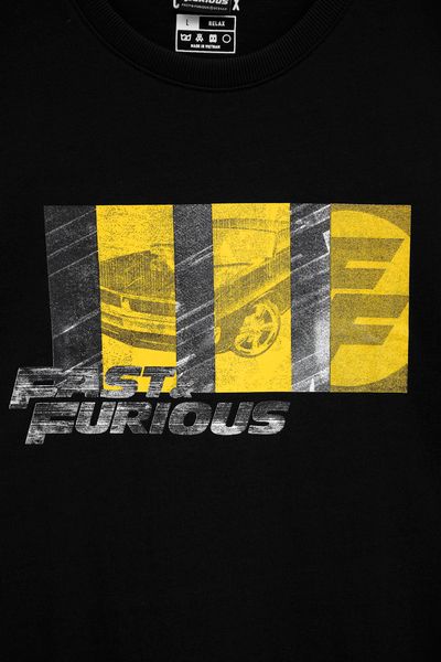 Áo Thun Nữ Relax Fit In Tram Xe Fast & Furious WTS 2184