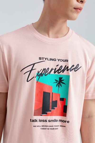Áo Thun Nam Regular Fit In Typo Slogan Graphic Chill MTS 1160