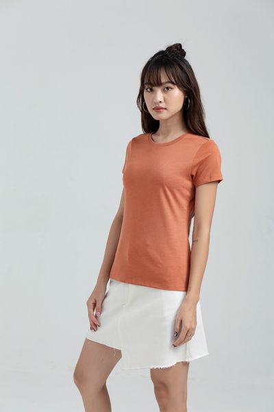 Áo Thun Slim Fit Cổ Tròn In Logo X WTS 2175