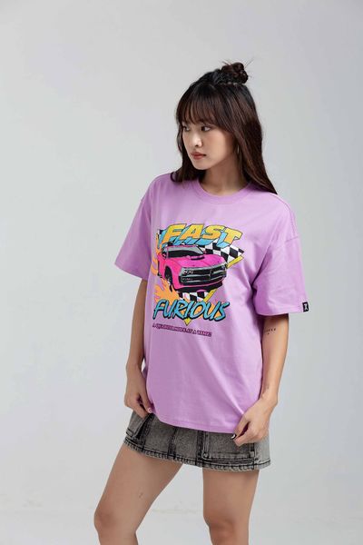 Áo Thun Nữ Fast & Furious In Graphics Hiệu Ứng Nứt WTS 2180