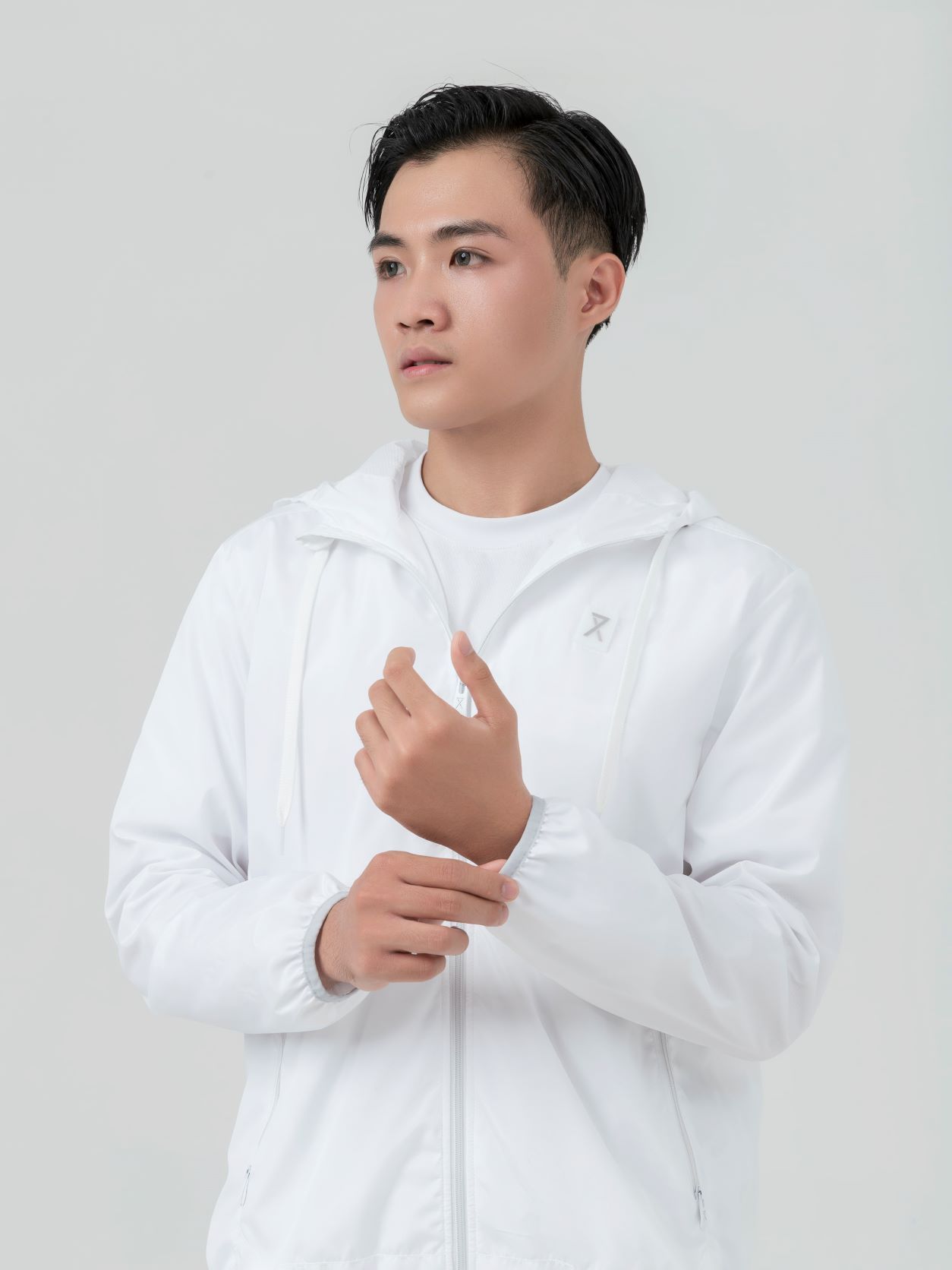 Áo Khoác Dù Nam Basic Phối Dây Kéo Màu MOP 1021 -