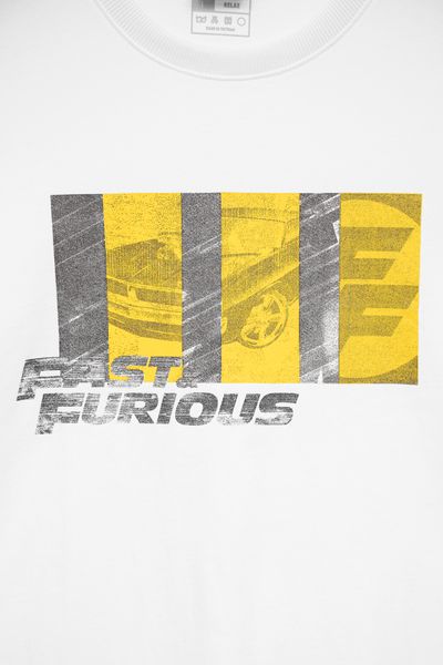 Áo Thun Nữ Relax Fit In Tram Xe Fast & Furious WTS 2184