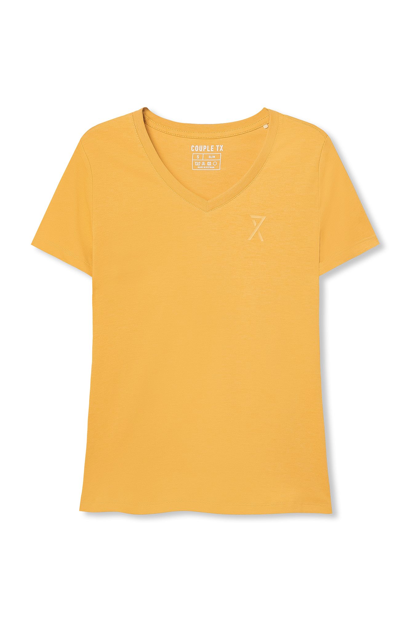 Áo thun Nữ Cổ Tim Basic In Logo X WTS 2174 -