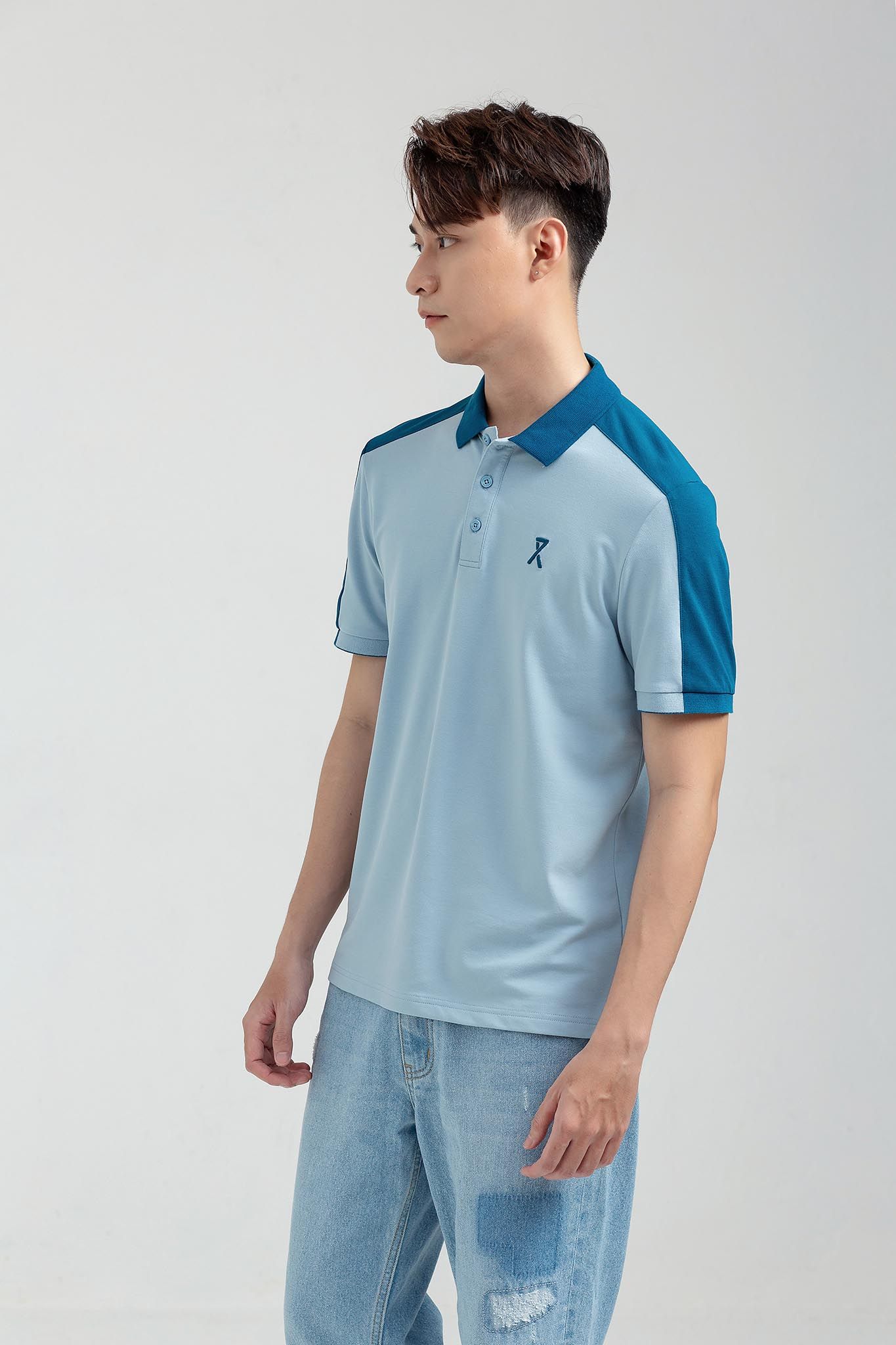Áo Polo Nam Regular Fit Rã Vai Phối Màu MPO 1018 -