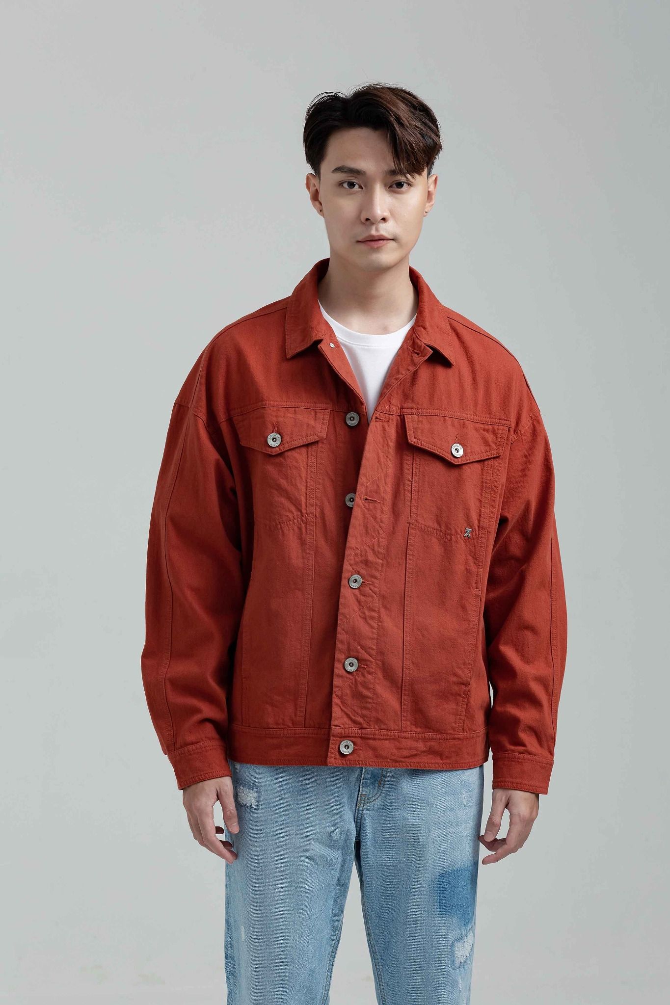 Áo Khoác Oversize Kaki Xớ Chéo Diễu Nẹp MOF 1004 -