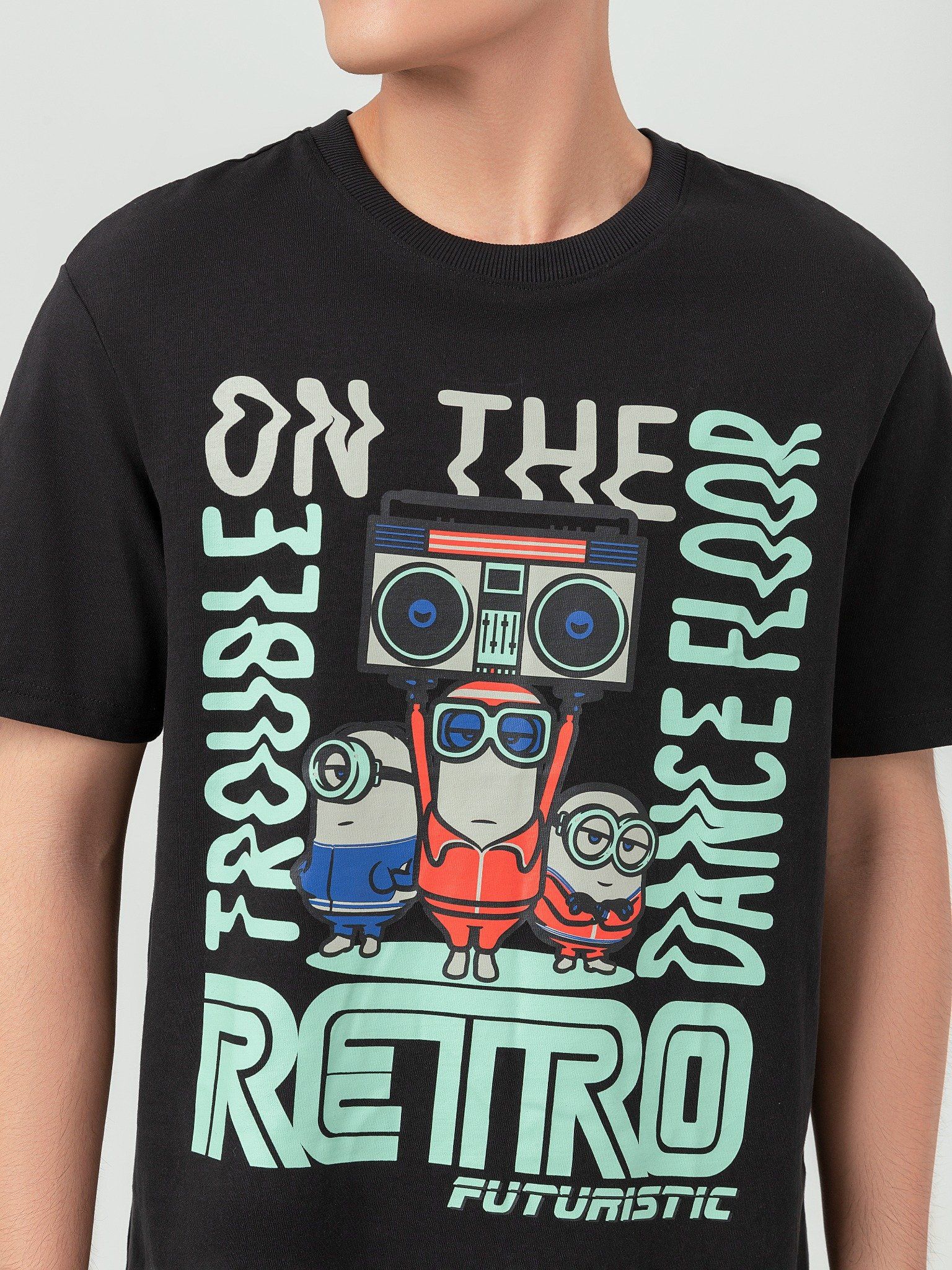 Áo Thun Nam In Graphic Minions Retro MTS 1155 -