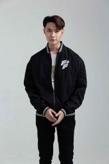 Áo Khoác Nam Bomber Dù Oversize Bo Sọc Thêu Logo FF MOP 1027