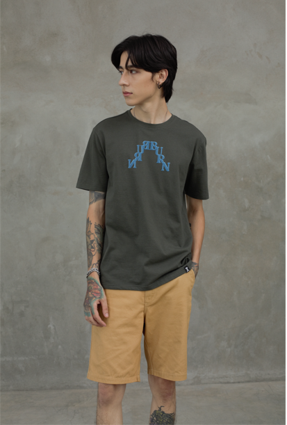 Áo thun Nam In chữ Burn MTS 1098 -