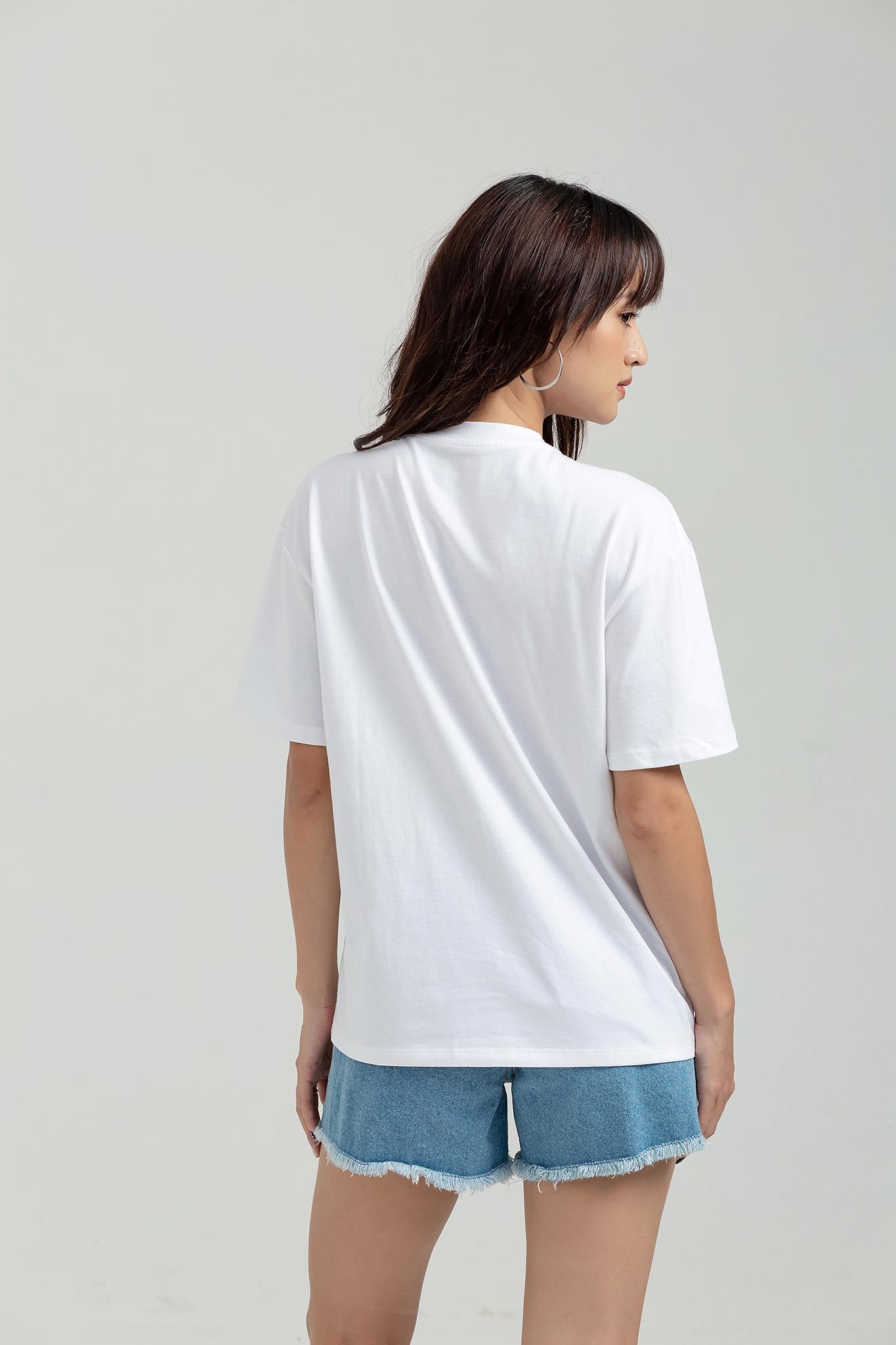 Áo Thun Nữ Relax Fit In Graphic Chuyển Màu Horizon WTS 2188 -