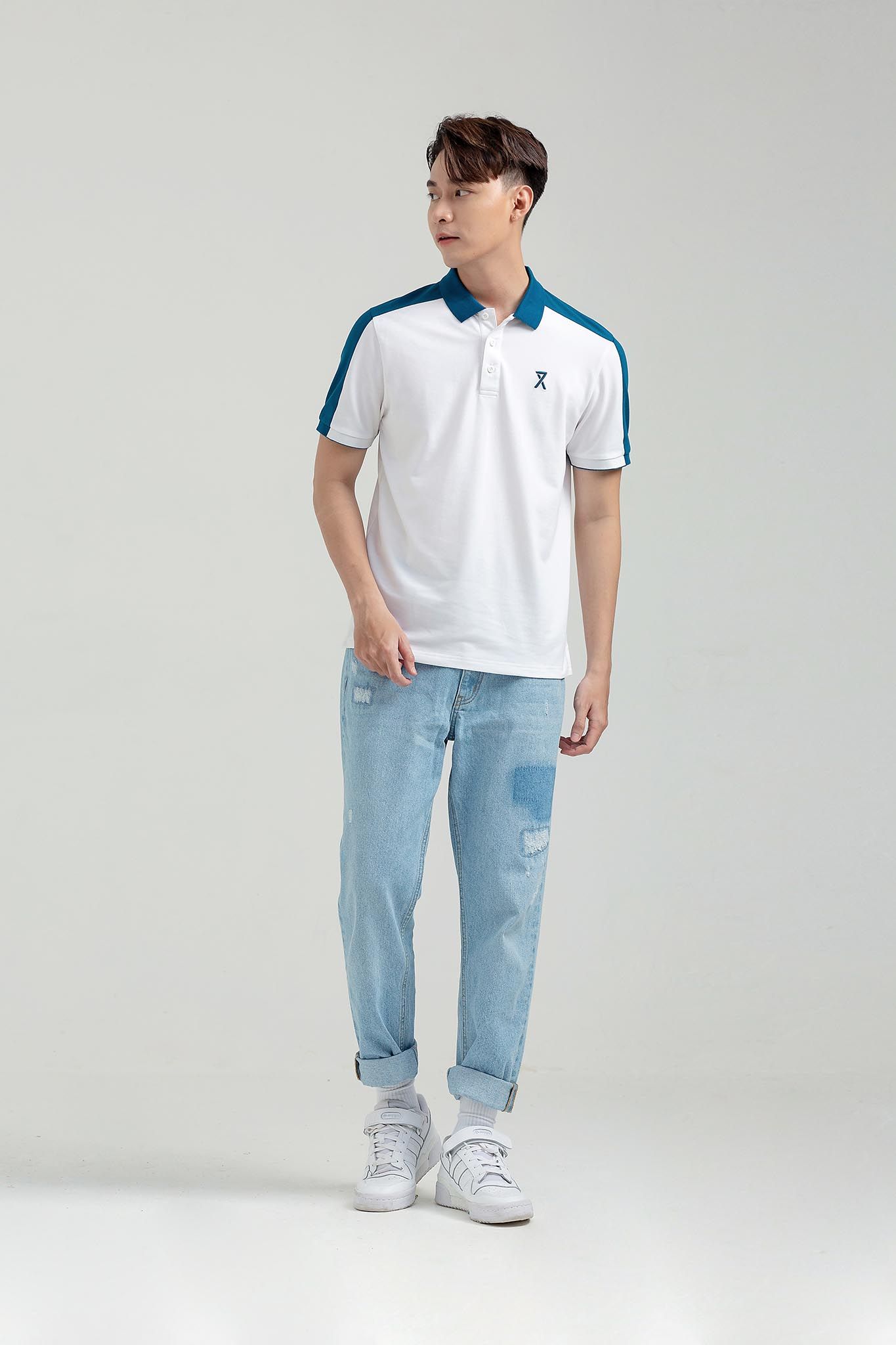 Áo Polo Nam Regular Fit Rã Vai Phối Màu MPO 1018 -