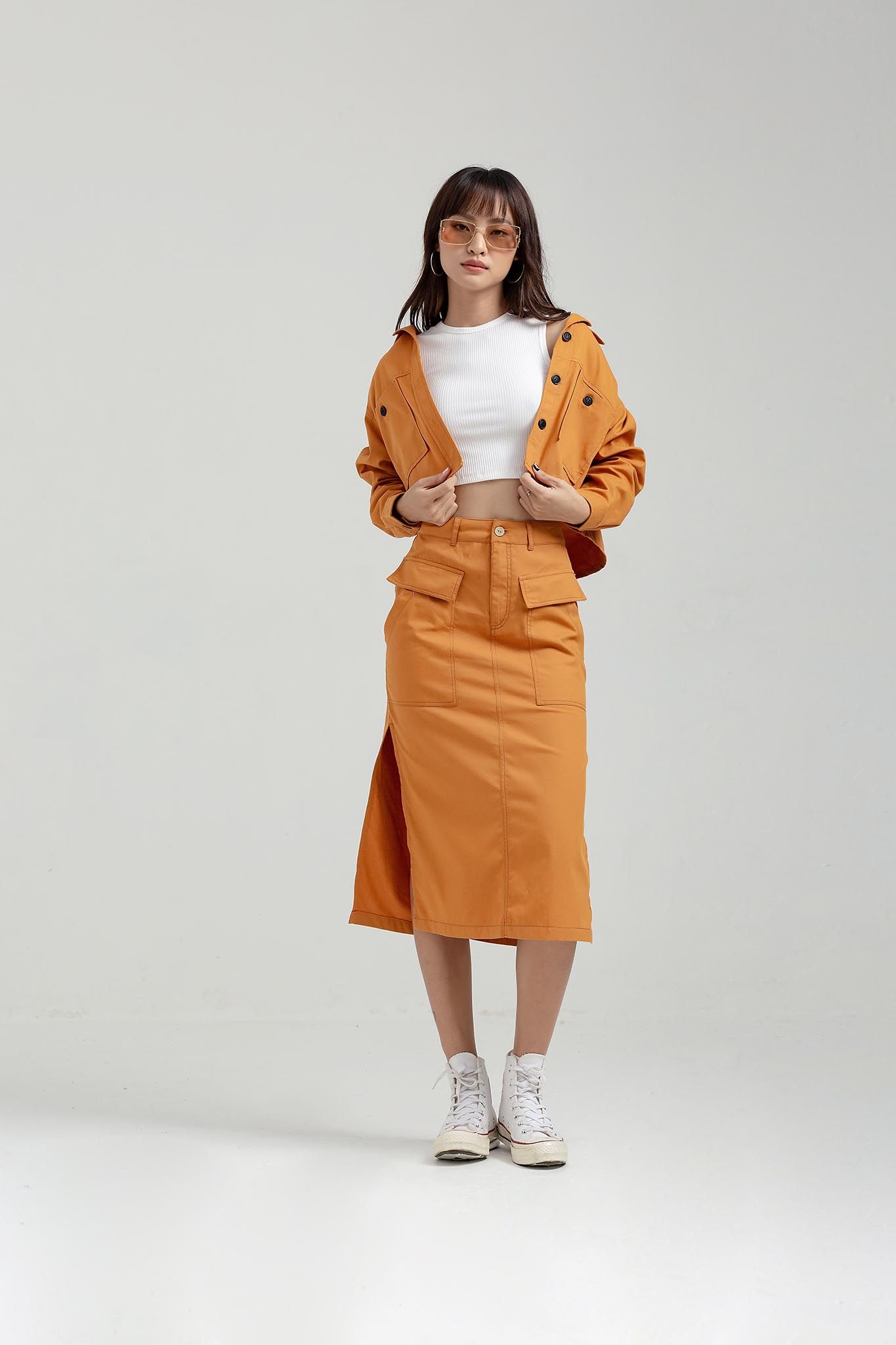 Áo Khoác Croptop Oversize WOF 2009 -