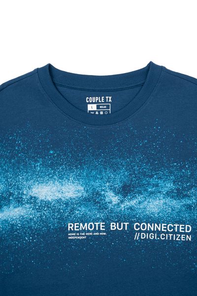 Áo Thun Nam Relax Fit In Tram Galaxy Night MTS 1186