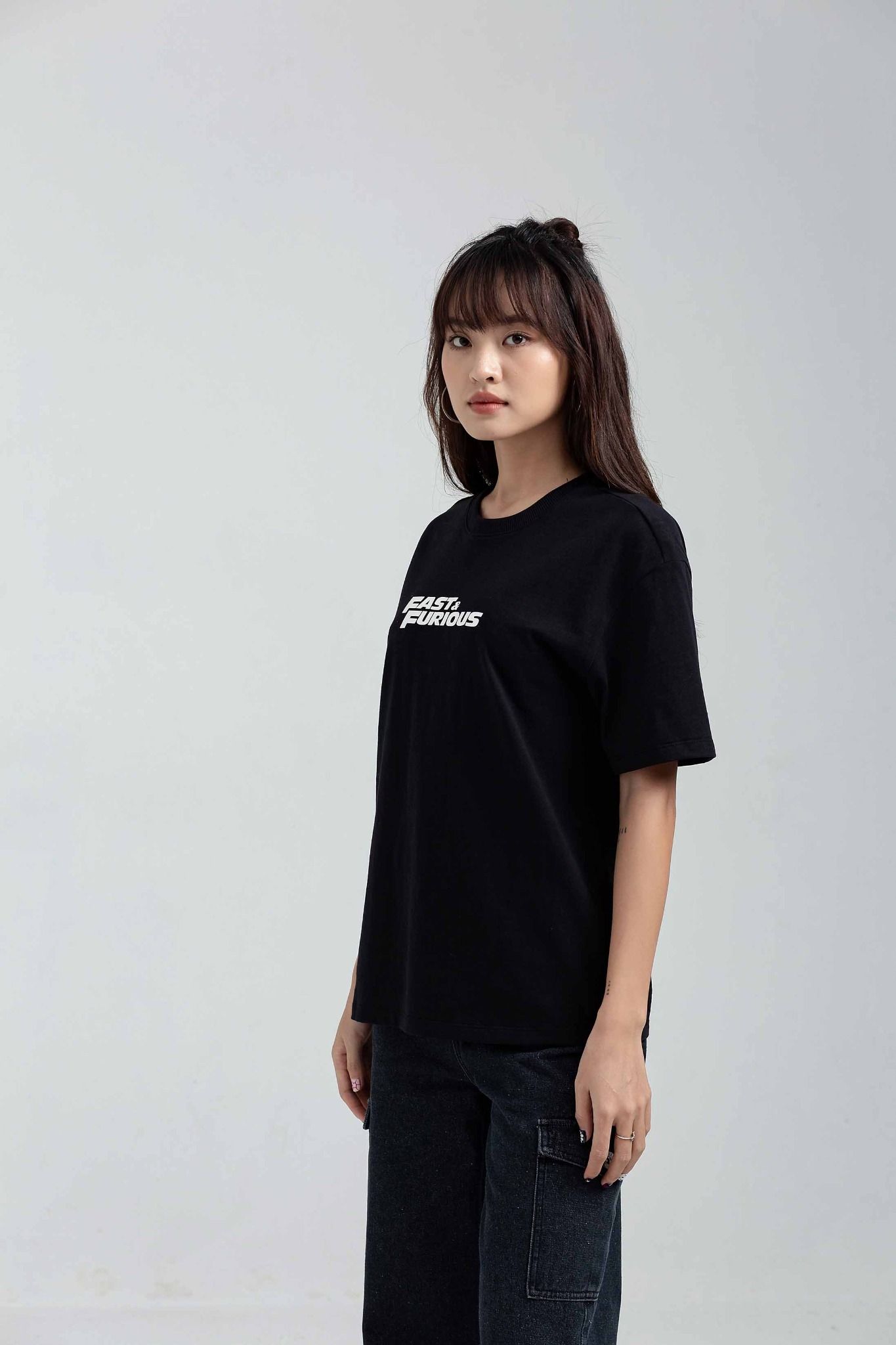 Áo Thun Nữ Relax Fit In Tram Logo FF WTS 2183 -