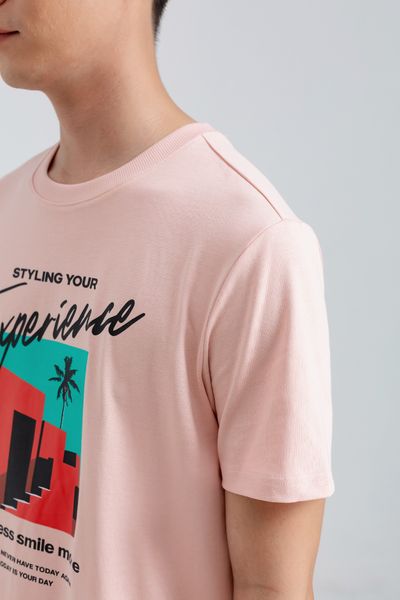 Áo Thun Nam Regular Fit In Typo Slogan Graphic Chill MTS 1160