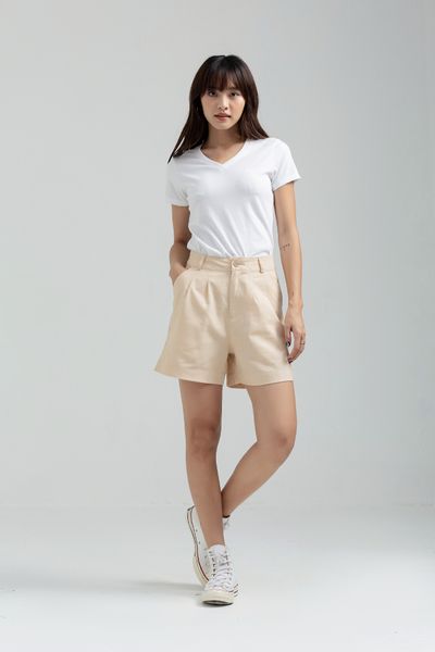 Áo thun Nữ Cổ Tim Basic In Logo X WTS 2174