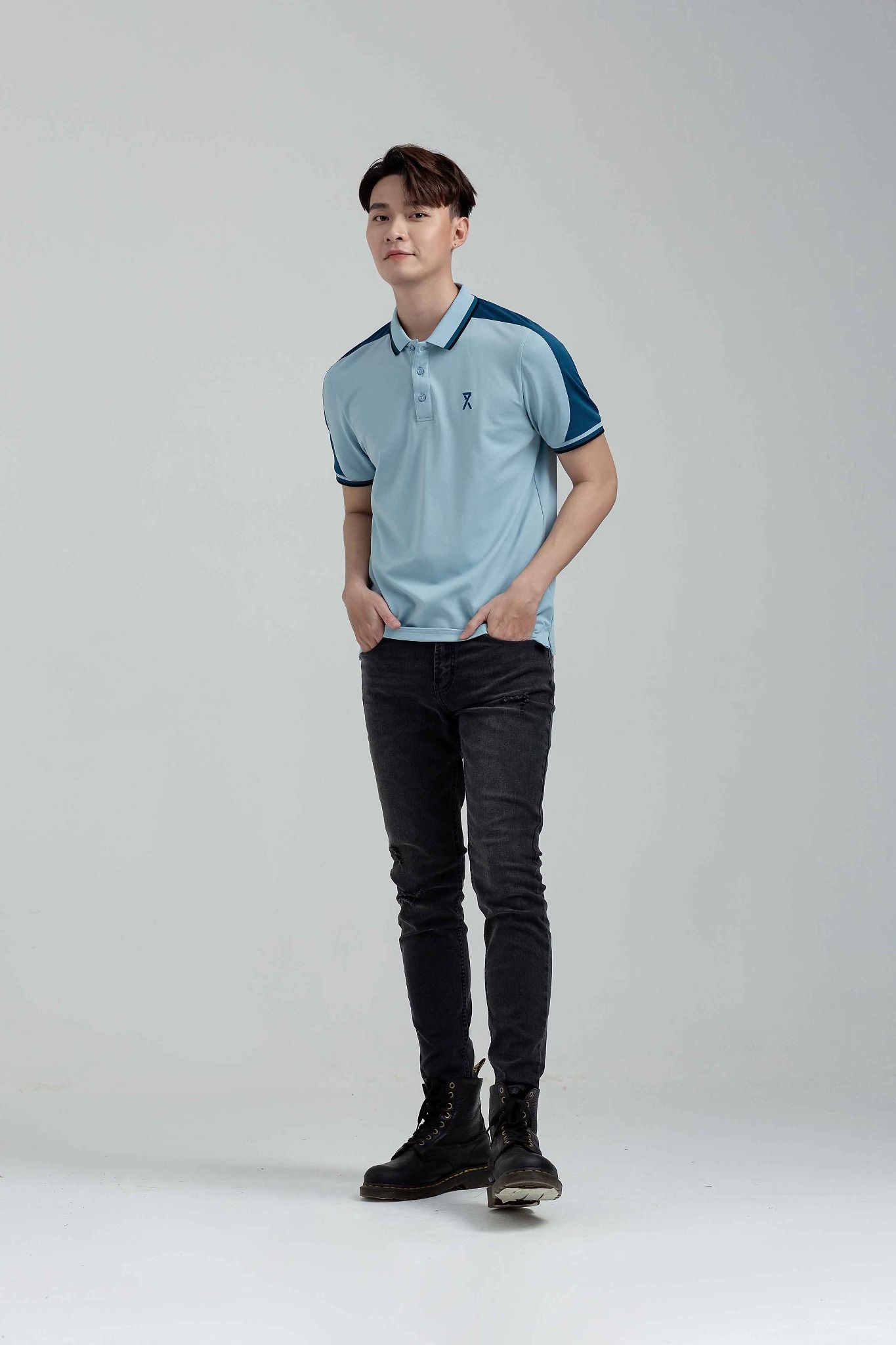 Áo Polo Regular Fit Rã Vai Phối Màu MPO 1019 -