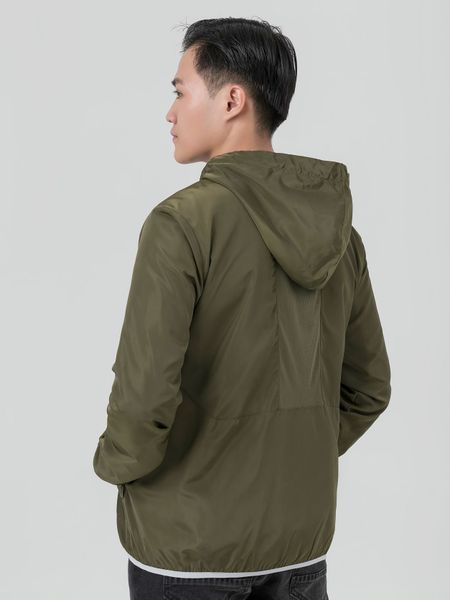 Áo Khoác Dù Nam Basic Phối Dây Kéo Màu MOP 1021