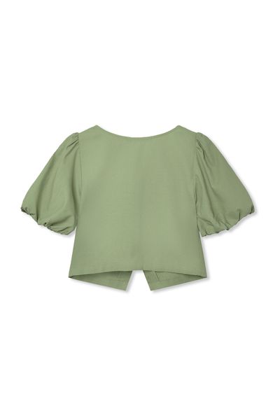 Áo kiểu Nữ Croptop Tay Phồng WBL 2014