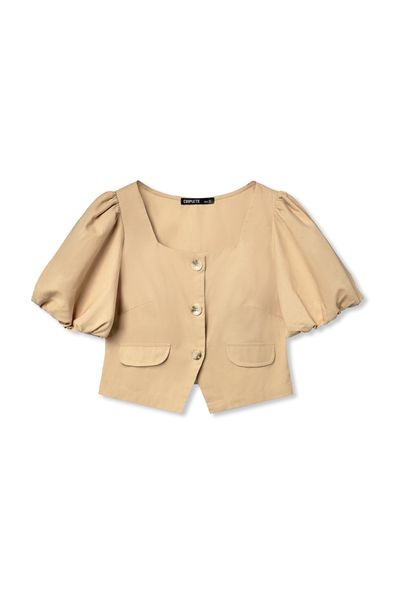 Áo kiểu Nữ Croptop Tay Phồng WBL 2014