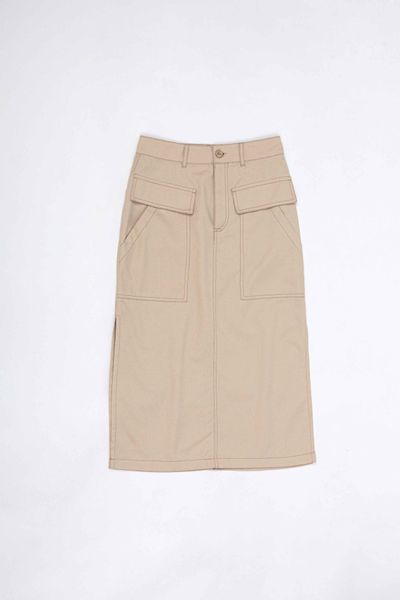 Váy Nữ Midi A Line Xẻ Tà WSK 2016