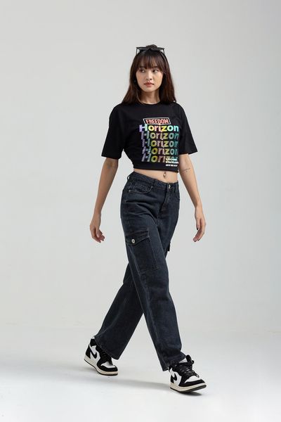 Áo Thun Nữ Relax Fit In Graphic Chuyển Màu Horizon WTS 2188