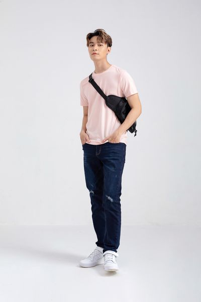 Áo Thun Nam Slim Fit Basic Cổ Tròn MTS 1132