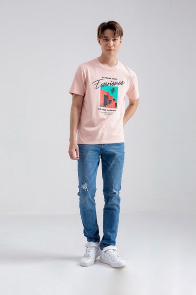 Áo Thun Nam Regular Fit In Typo Slogan Graphic Chill MTS 1160