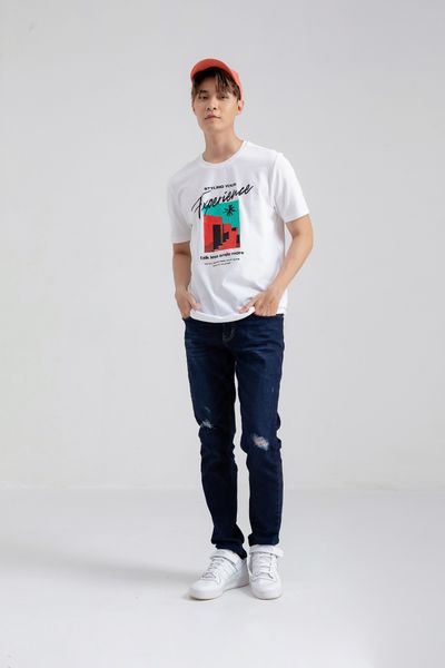 Áo Thun Nam Regular Fit In Typo Slogan Graphic Chill MTS 1160