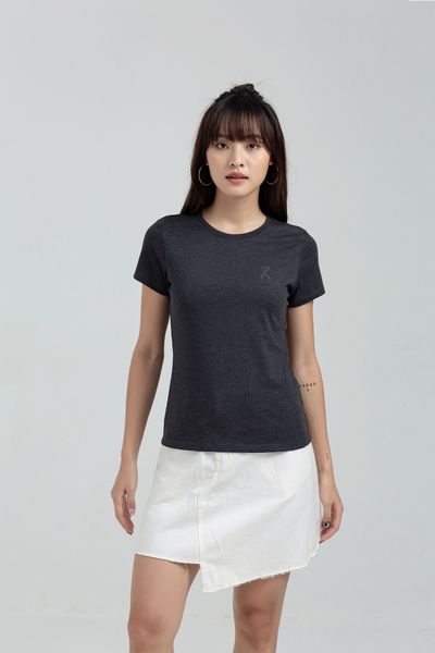 Áo Thun Slim Fit Cổ Tròn In Logo X WTS 2175