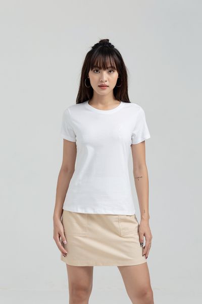 Áo Thun Slim Fit Cổ Tròn In Logo X WTS 2175