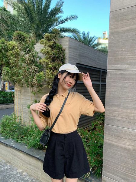 Áo Polo Nữ Relax Fit Phối Dây Rút Lai WTS 2209