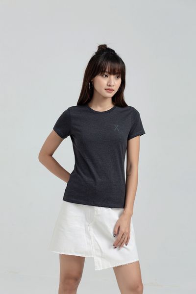 Áo Thun Slim Fit Cổ Tròn In Logo X WTS 2175