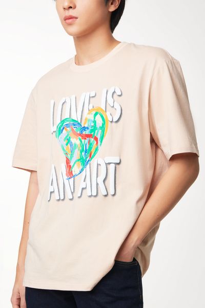 Áo Thun Nam Relax In Graphics Love Is An Art MTS 1239