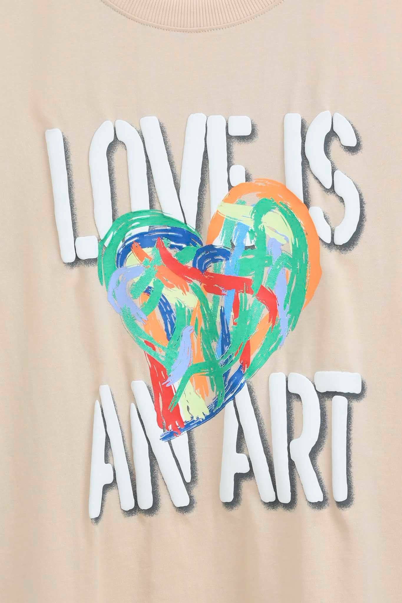 Áo Thun Nam Relax In Graphics Love Is An Art MTS 1239 -