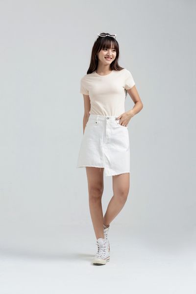 Áo Thun Slim Fit Cổ Tròn In Logo X WTS 2175