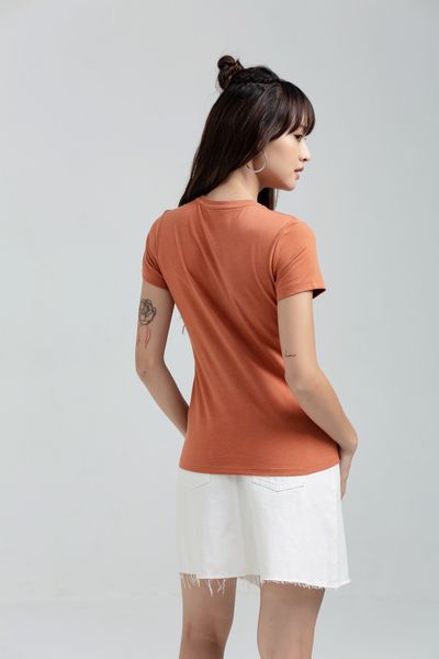 Áo Thun Slim Fit Cổ Tròn In Logo X WTS 2175
