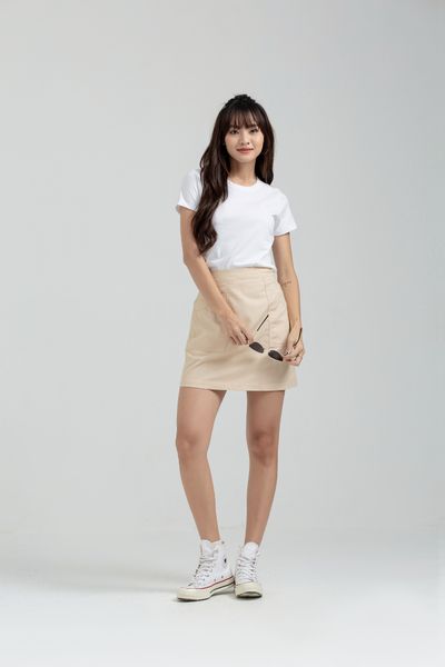 Áo Thun Slim Fit Cổ Tròn In Logo X WTS 2175