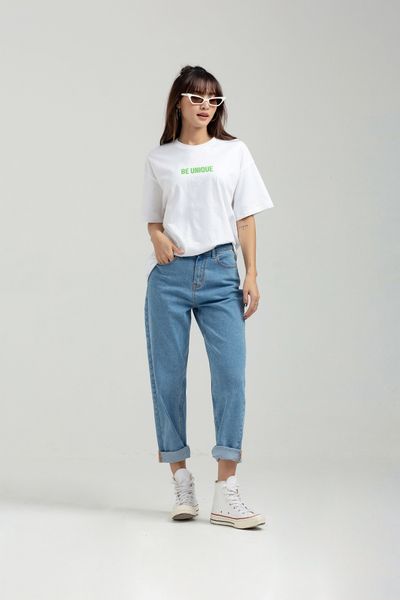 Áo Thun Nữ Oversize In Be Unique WTS 2187