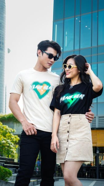 Áo Thun Nam Regular In Graphics Heart Beat MTS 1241
